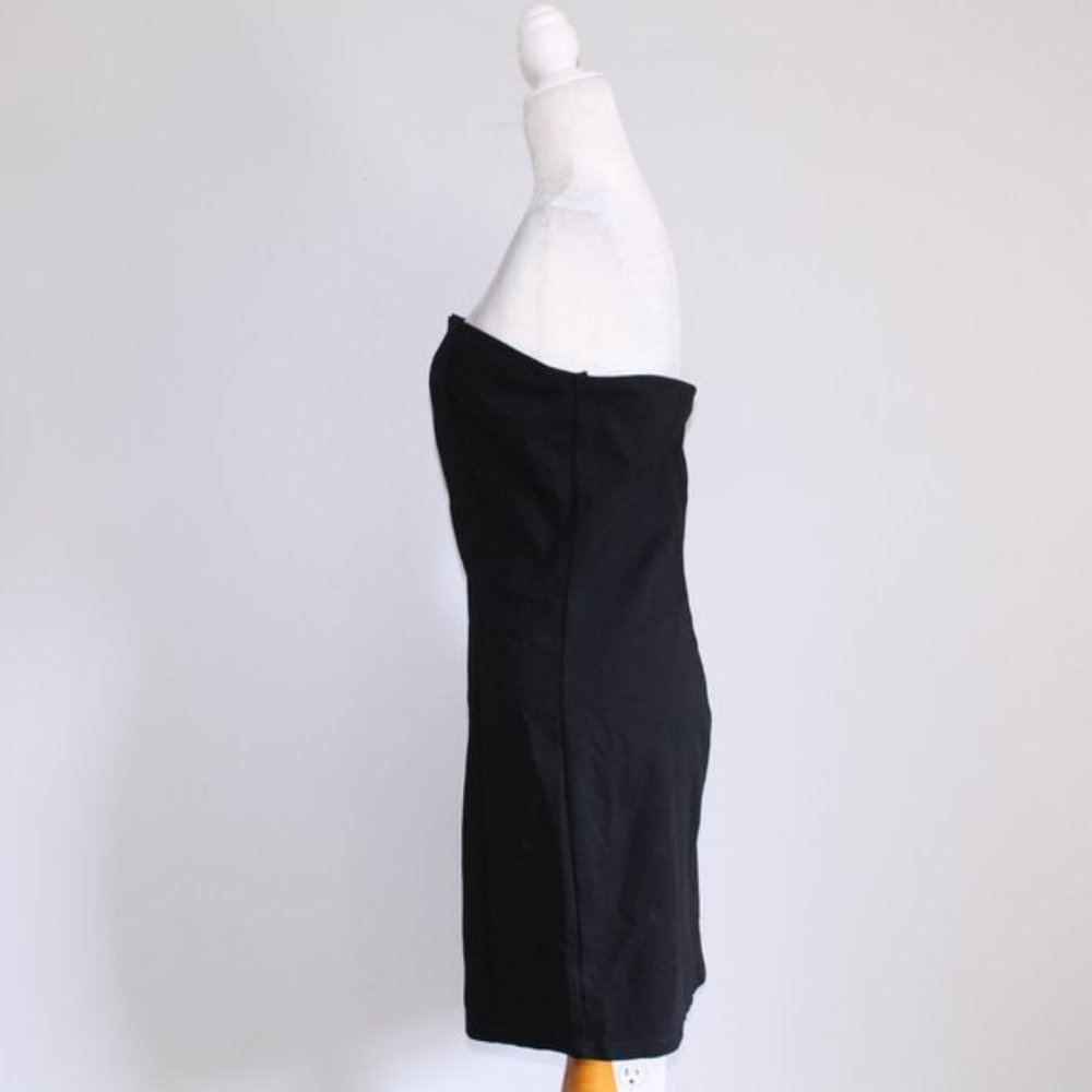 MNI LA Zip Front Bodycon Mini Dress Black Sz 1X - Picture 15 of 16